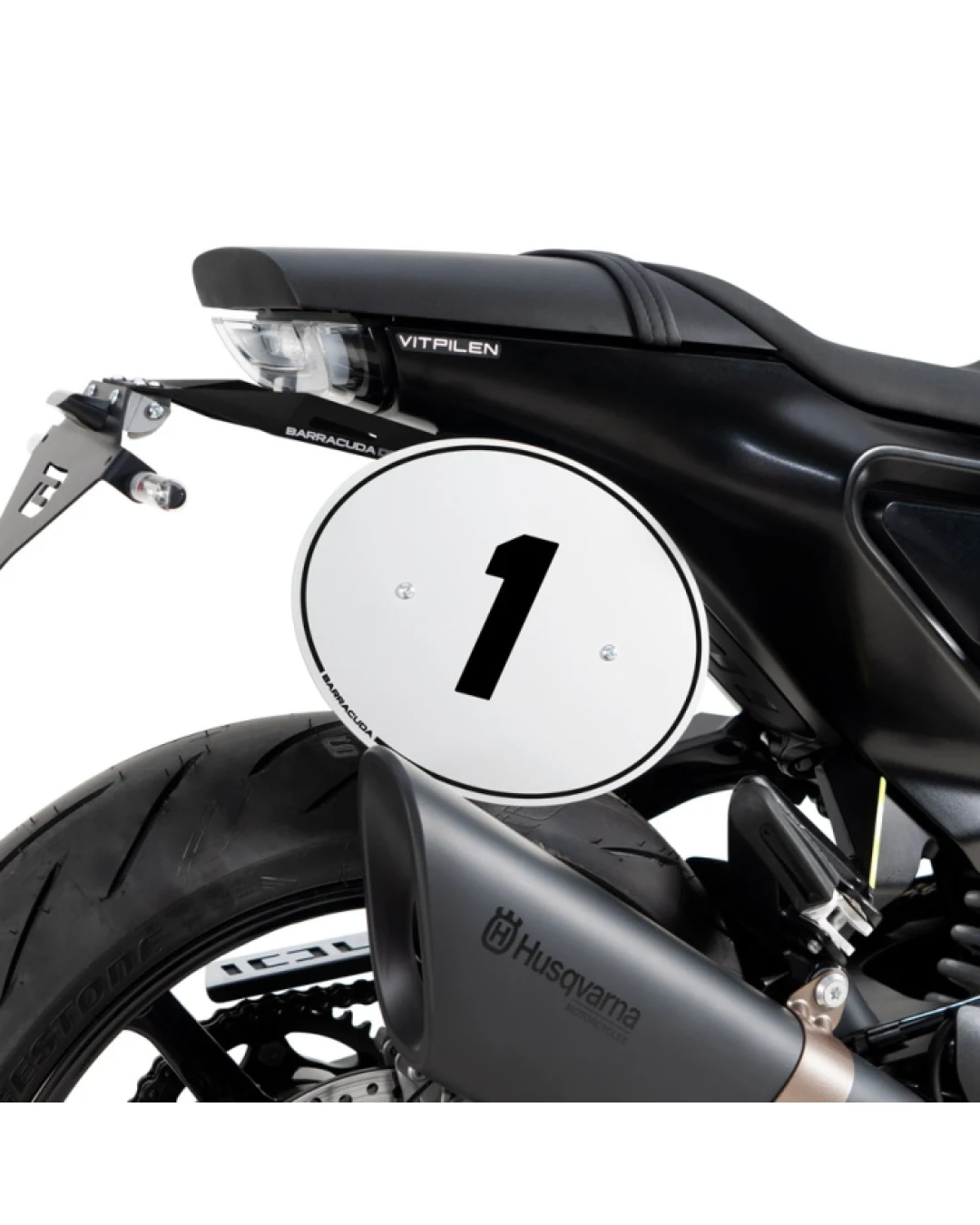 СТОЙКИ ЗА СЪСТЕЗАТЕЛЕН НОМЕР BARRACUDA Husqvarna Vitpilen 701 (2018-2022)