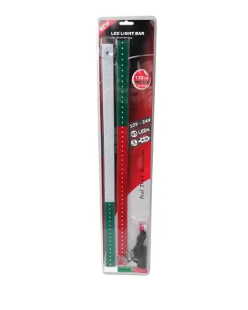 Светещ лед бар 120 cm (2 х 60 cm) 93 LED 12V - 24V бяло-зелено-червено BG Bulgaria флаг знаме България