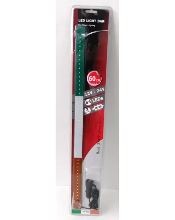 Светещ лед бар 60 cm 45 LED 12V - 24V зелено-бяло-оранжево IE Ireland флаг знаме Ирландия