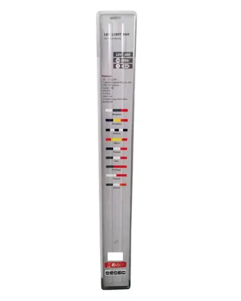 Светещ лед бар 90 cm 69 LED 12V - 24V синьо-жълто-червено RO Romania флаг знаме Румъния