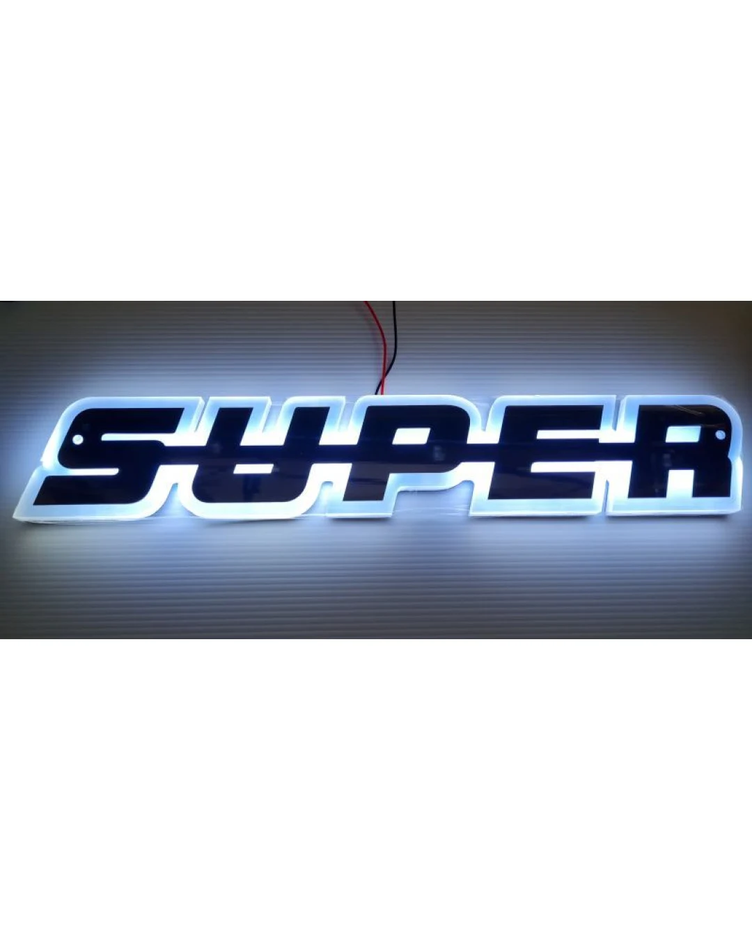 Светодиоден LED Надпис табела SUPER 24V бяла светлина 40 x 7cm