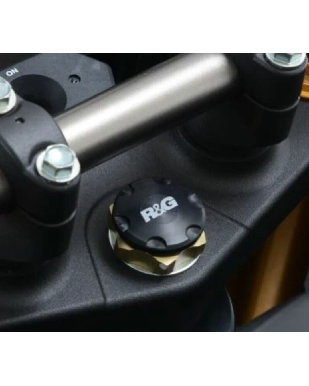 Тапа за трипътник R&G RACING Black Stem Nut Top Yoke Honda CRF1000L Africa Twin