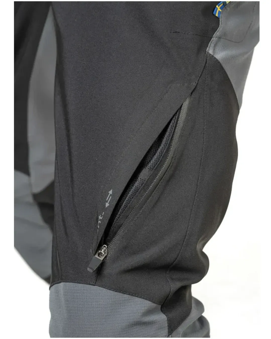 Текстилен панталон Lindstrands Lofsdalen Black/Steel Grey - Short