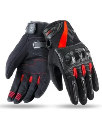 Текстилни ръкавици 70 DEGREES SUMMER NAKED BLACK/RED