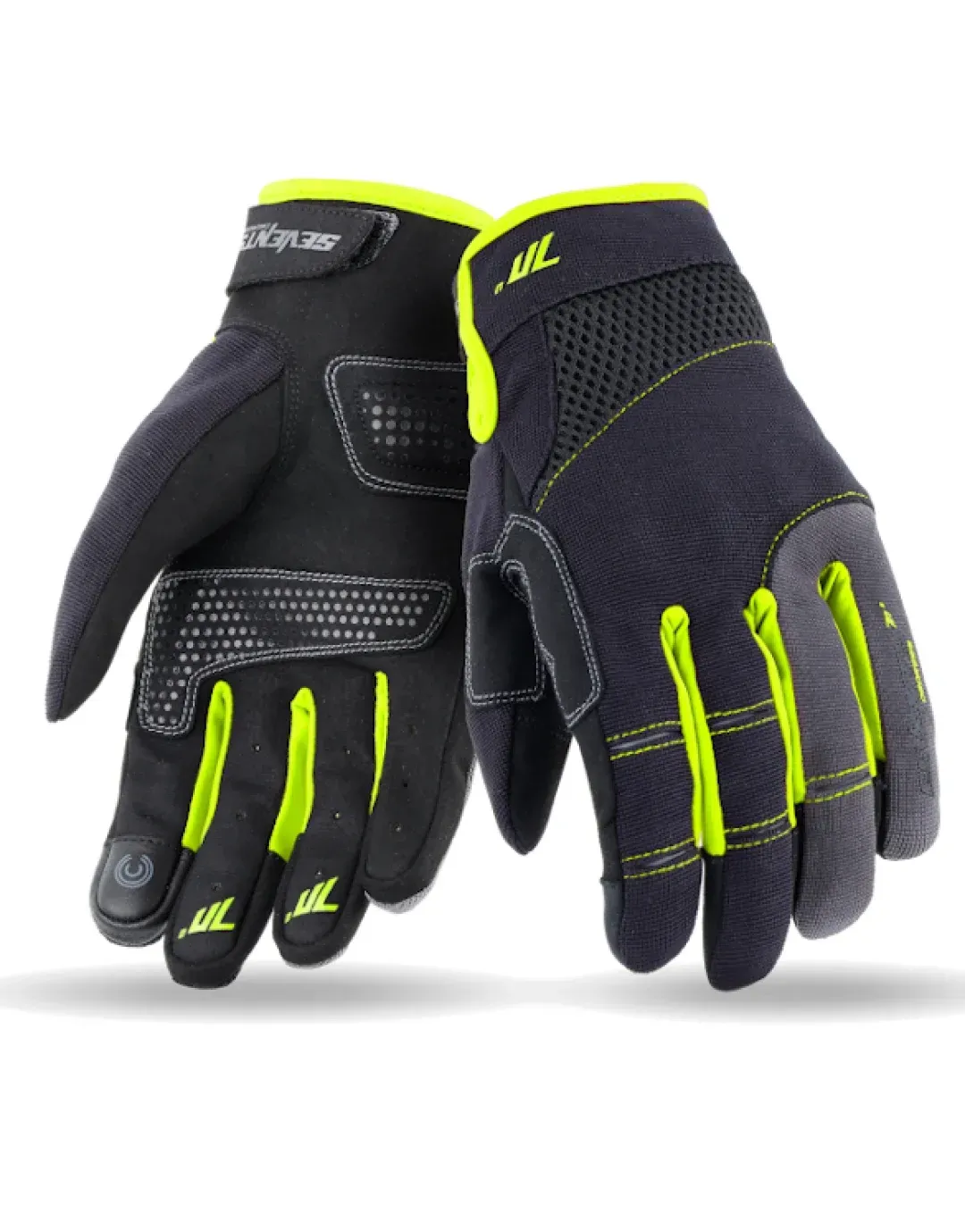 Текстилни ръкавици 70 DEGREES SUMMER URBAN BLACK/FLUO YELLOW