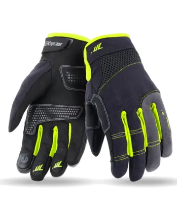 Текстилни ръкавици 70 DEGREES SUMMER URBAN BLACK/FLUO YELLOW