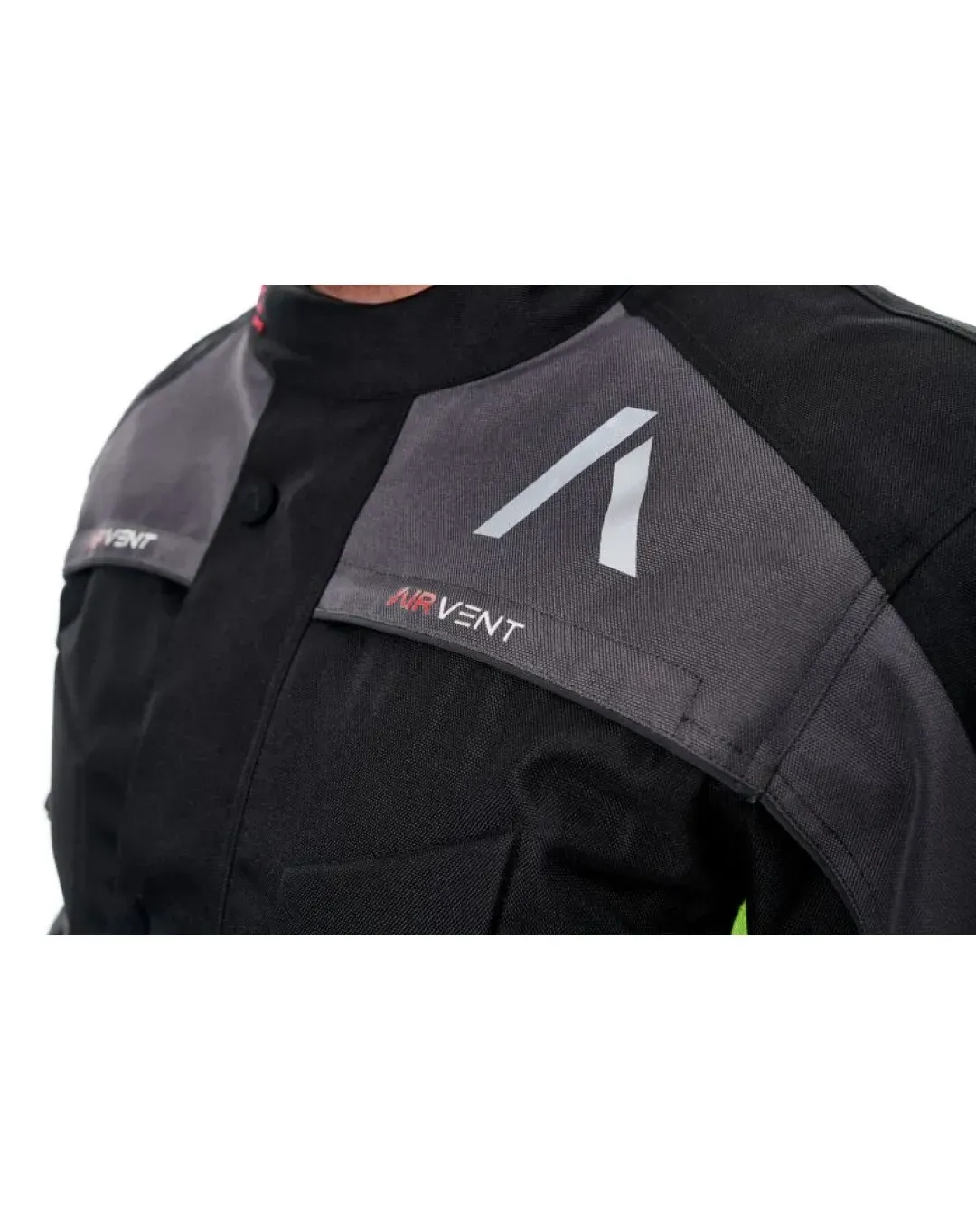 Текстилно мото яке ADRENALINE PYRAMID 2.0 BLACK/GREY/FLUO