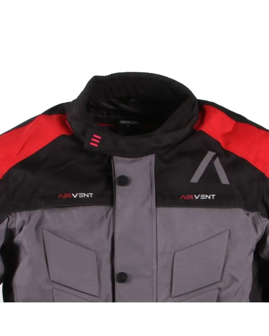 Текстилно мото яке ADRENALINE PYRAMID 2.0 BLACK/GREY/RED