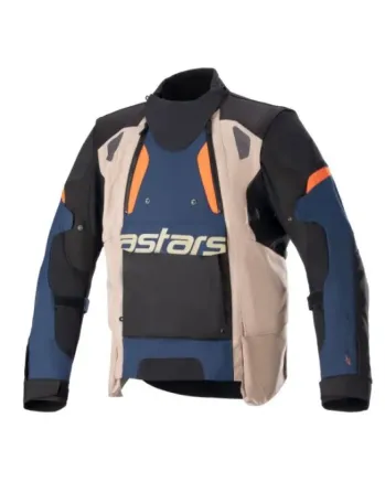 Текстилно мото яке ALPINESTARS HALO DRYSTAR KHAKI/NAVY/ORANGE