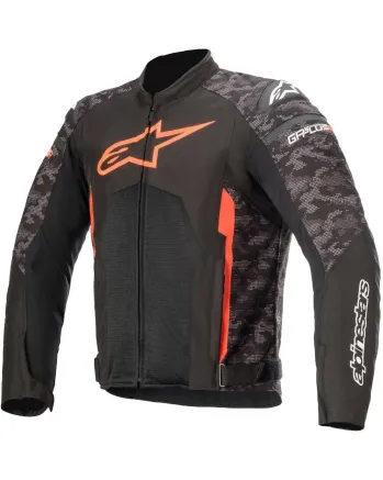 Текстилно мото яке ALPINESTARS T-GP PLUS R V3 AIR BLACK/CAMO/FLUO RED