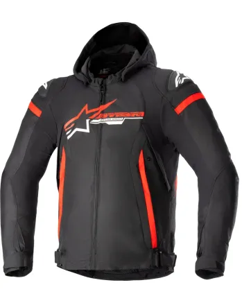 Текстилно мото яке ALPINESTARS Zaca Waterproof BLACK/RED/WHITE