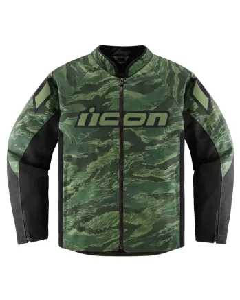 Текстилно мото яке ICON HOOLIGAN CE TIGER`S BLOOD GREEN