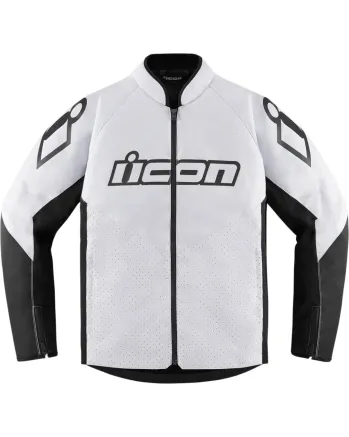 Текстилно мото яке ICON HOOLIGAN CE WHITE