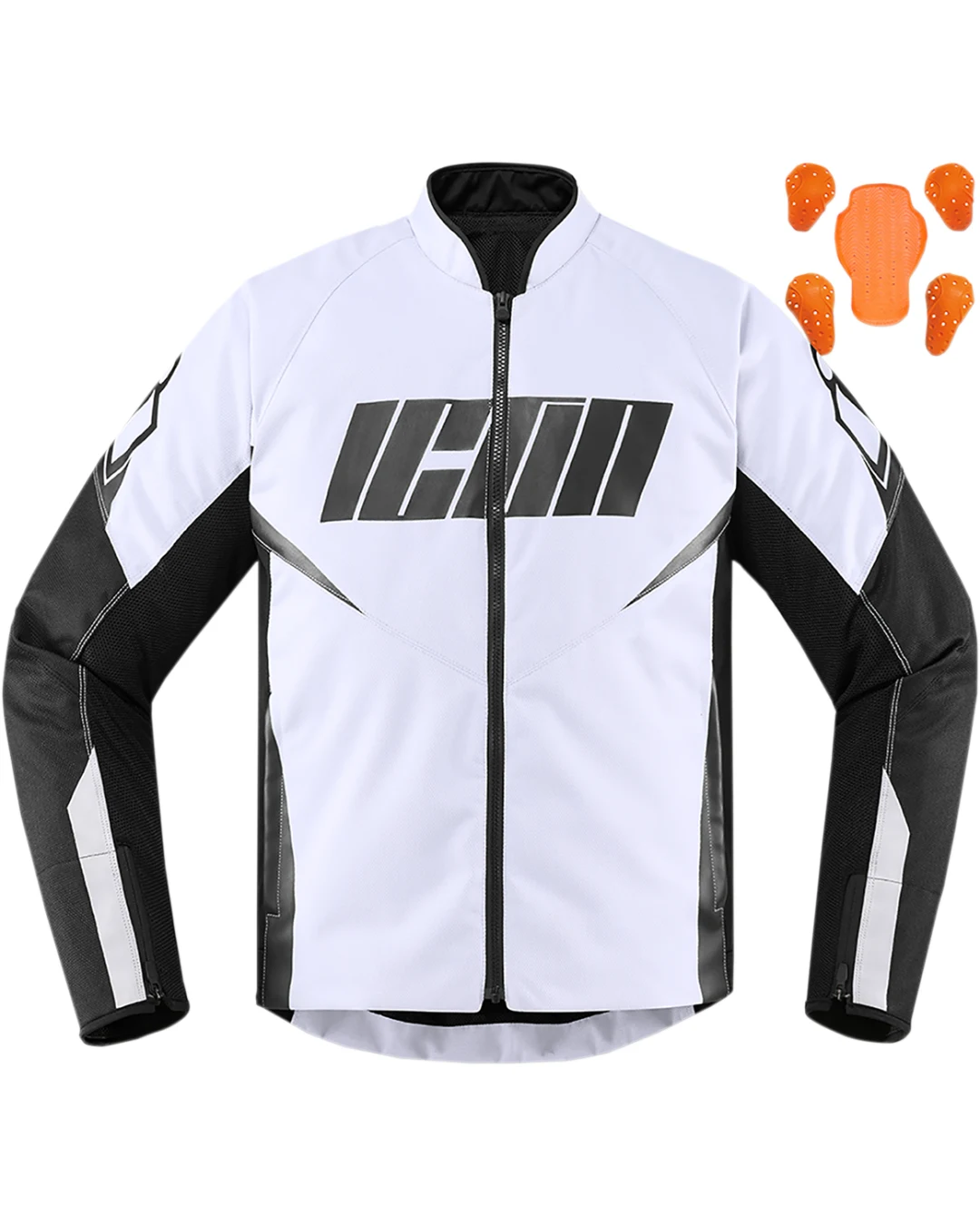Текстилно мото яке ICON HOOLIGAN WHITE