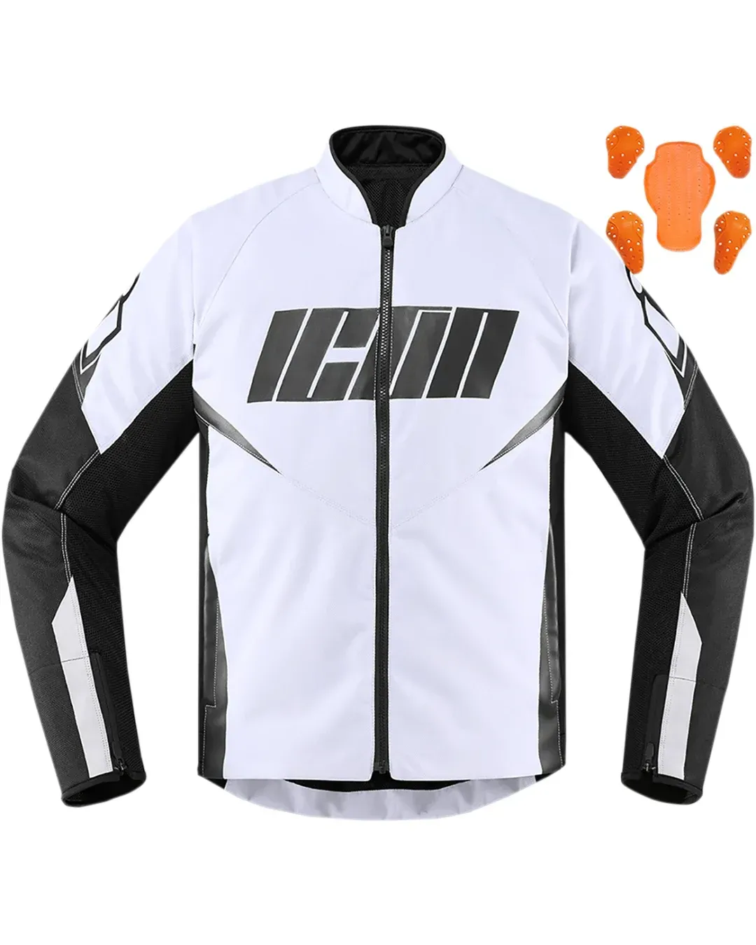 Текстилно мото яке ICON HOOLIGAN WHITE