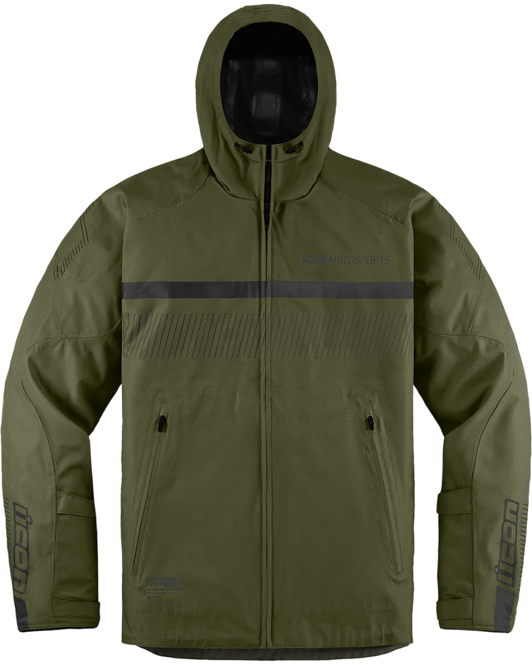 Текстилно мото яке ICON PDX3 CE - OLIVE
