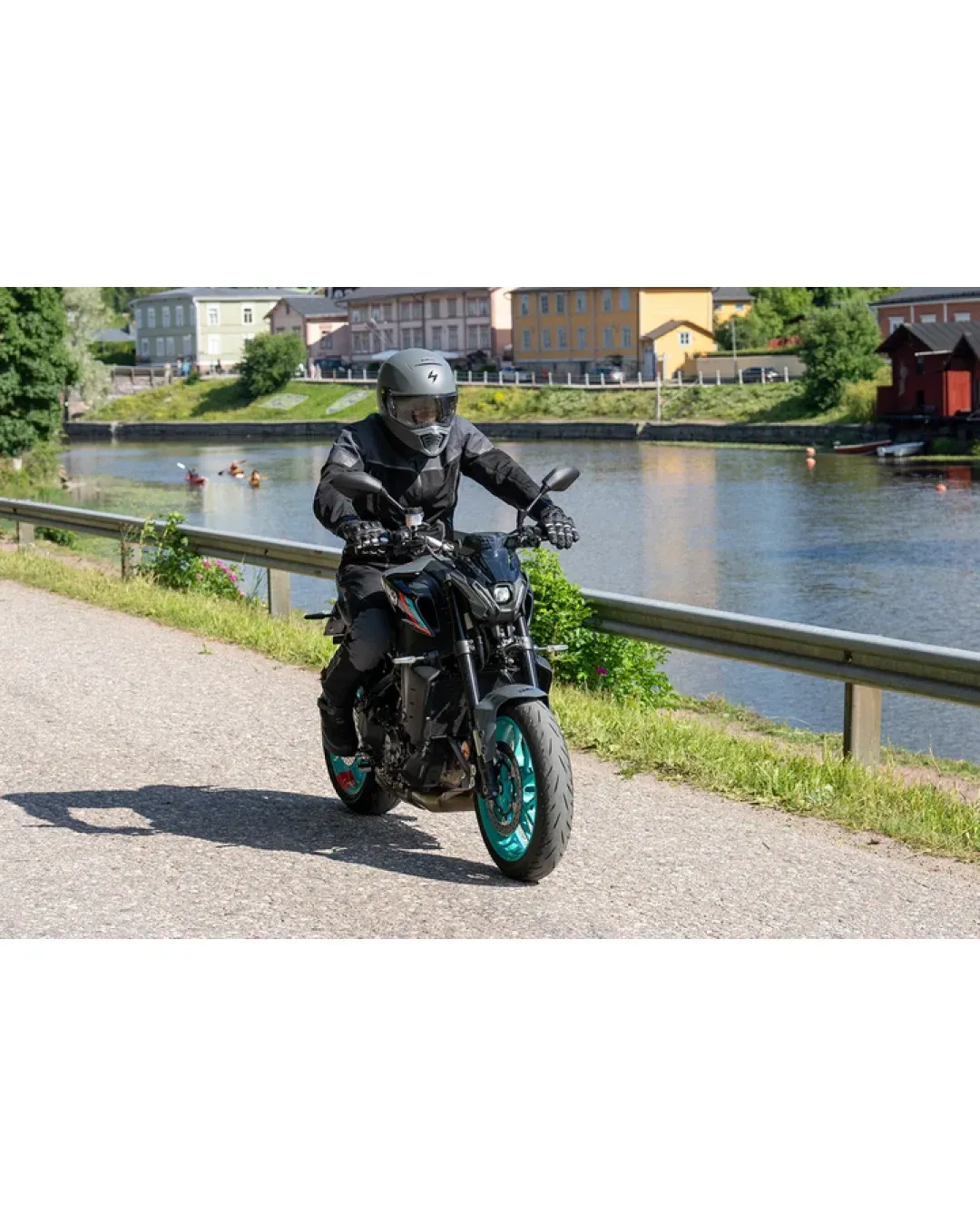 Текстилно мото яке Lindstrands Bydalen Black/Steel Grey