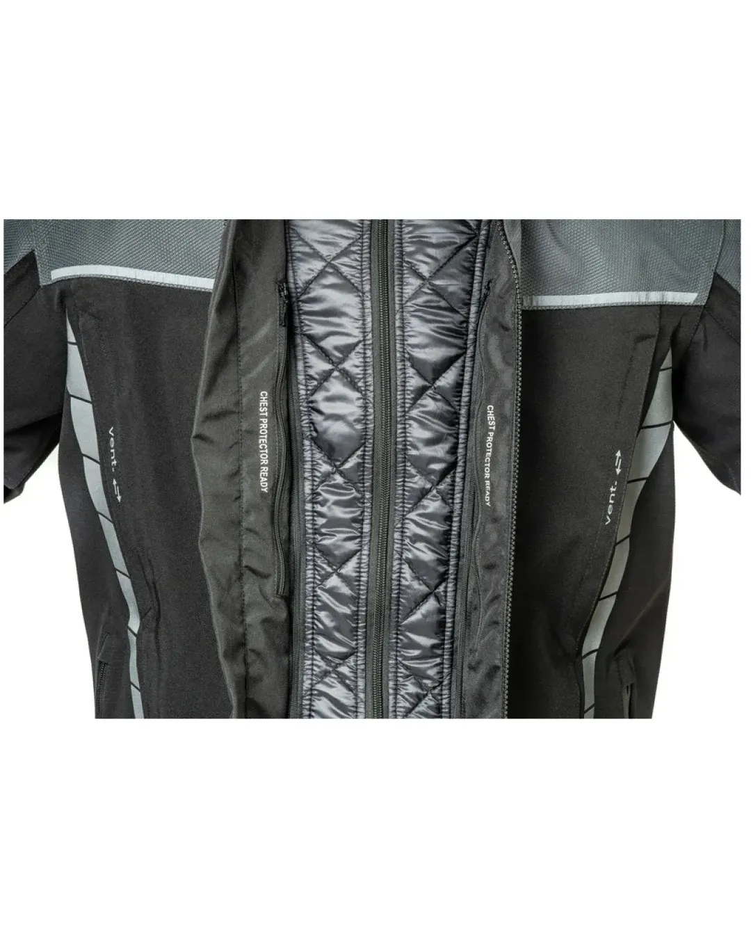 Текстилно мото яке Lindstrands Bydalen Black/Steel Grey