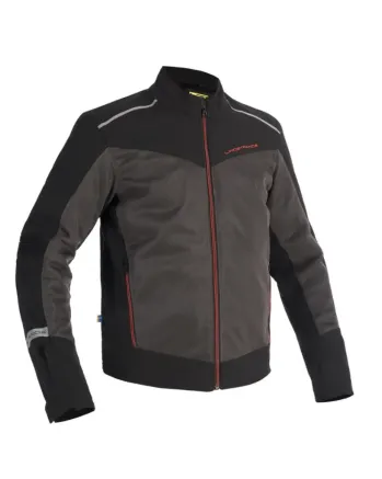 Текстилно мото яке Lindstrands Delsbo Black Grey