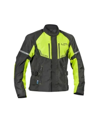 Текстилно мото яке Lindstrands Lomsen Black/HV yellow
