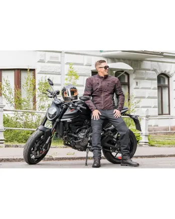 Текстилно мото яке Lindstrands Lysvik Brown