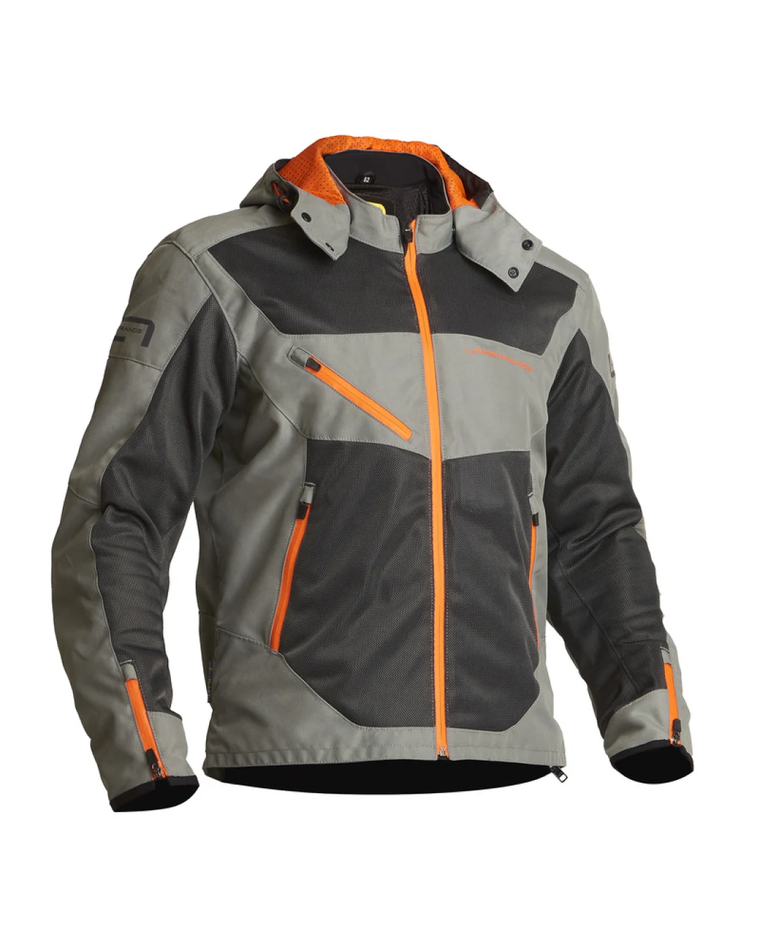Текстилно мото яке Lindstrands Rexbo Grey/orange
