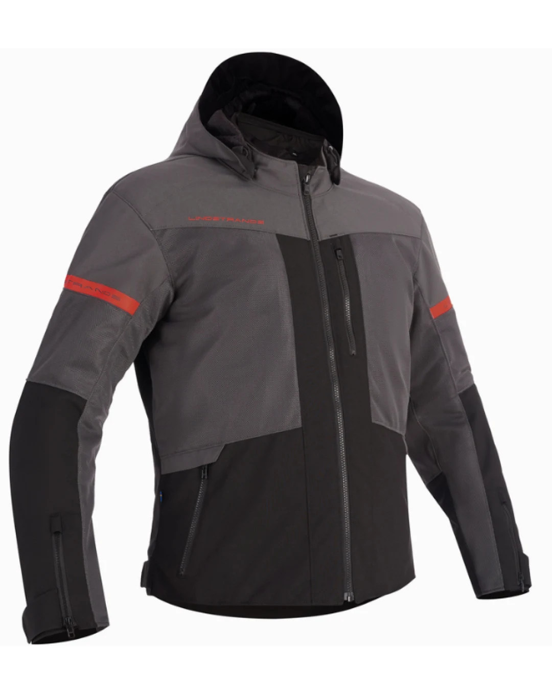 Текстилно мото яке Lindstrands Rexbo V2 Grey Black