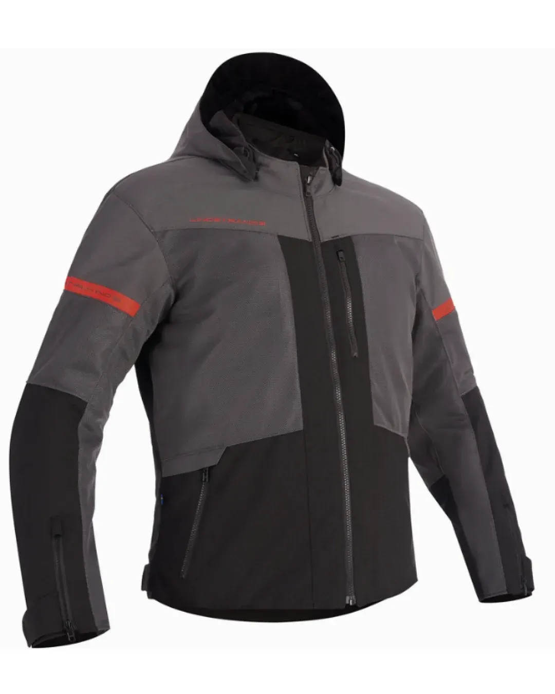 Текстилно мото яке Lindstrands Rexbo V2 Grey Black