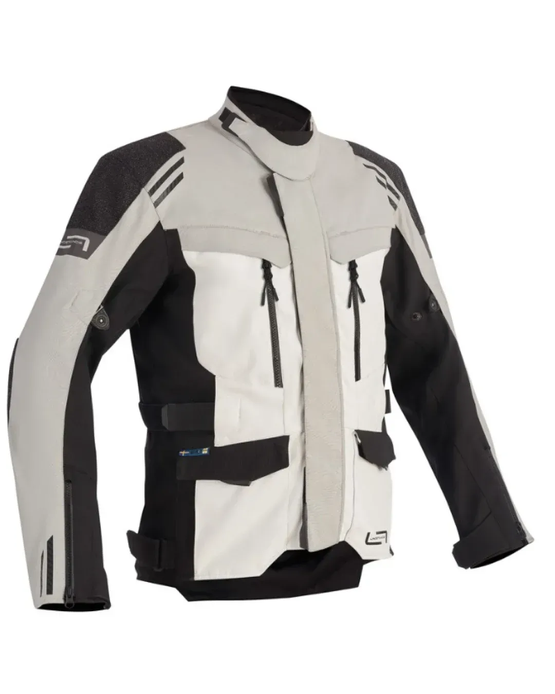 Текстилно мото яке Lindstrands Storbo Light Grey Black