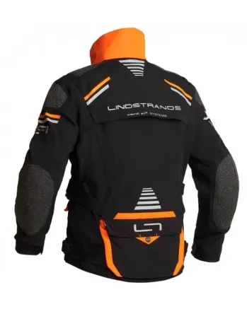 Текстилно мото яке Lindstrands Sunne Black/Orange