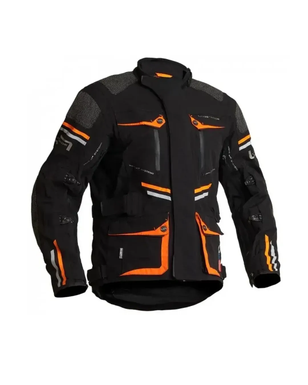 Текстилно мото яке Lindstrands Sunne Black/Orange