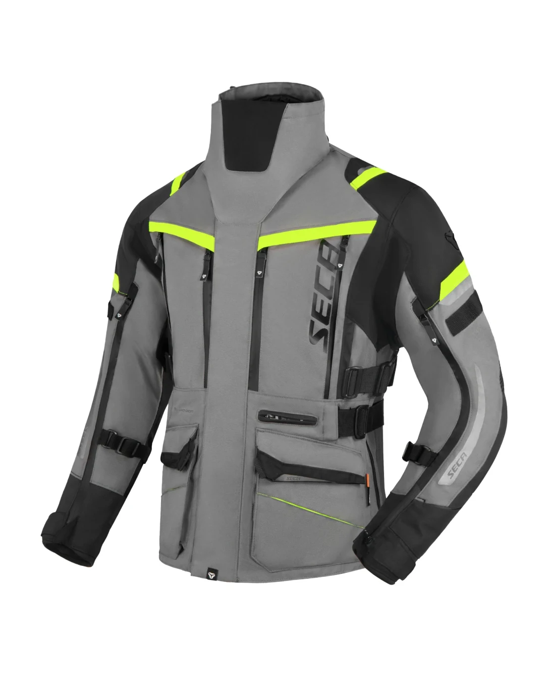 Текстилно мото яке  SECA ARRAKIS III TITANIUM/NEON YELLOW