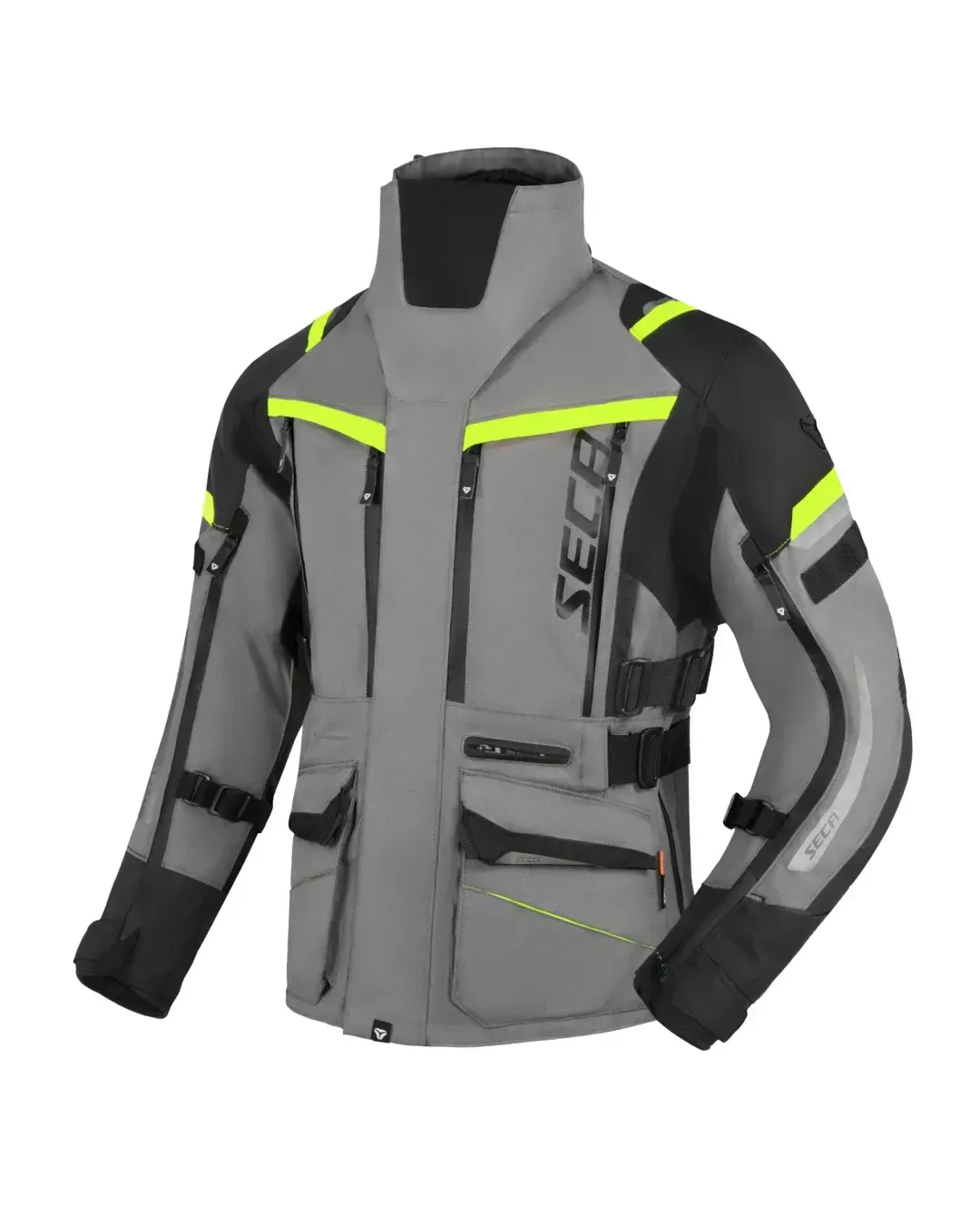 Текстилно мото яке  SECA ARRAKIS III TITANIUM/NEON YELLOW