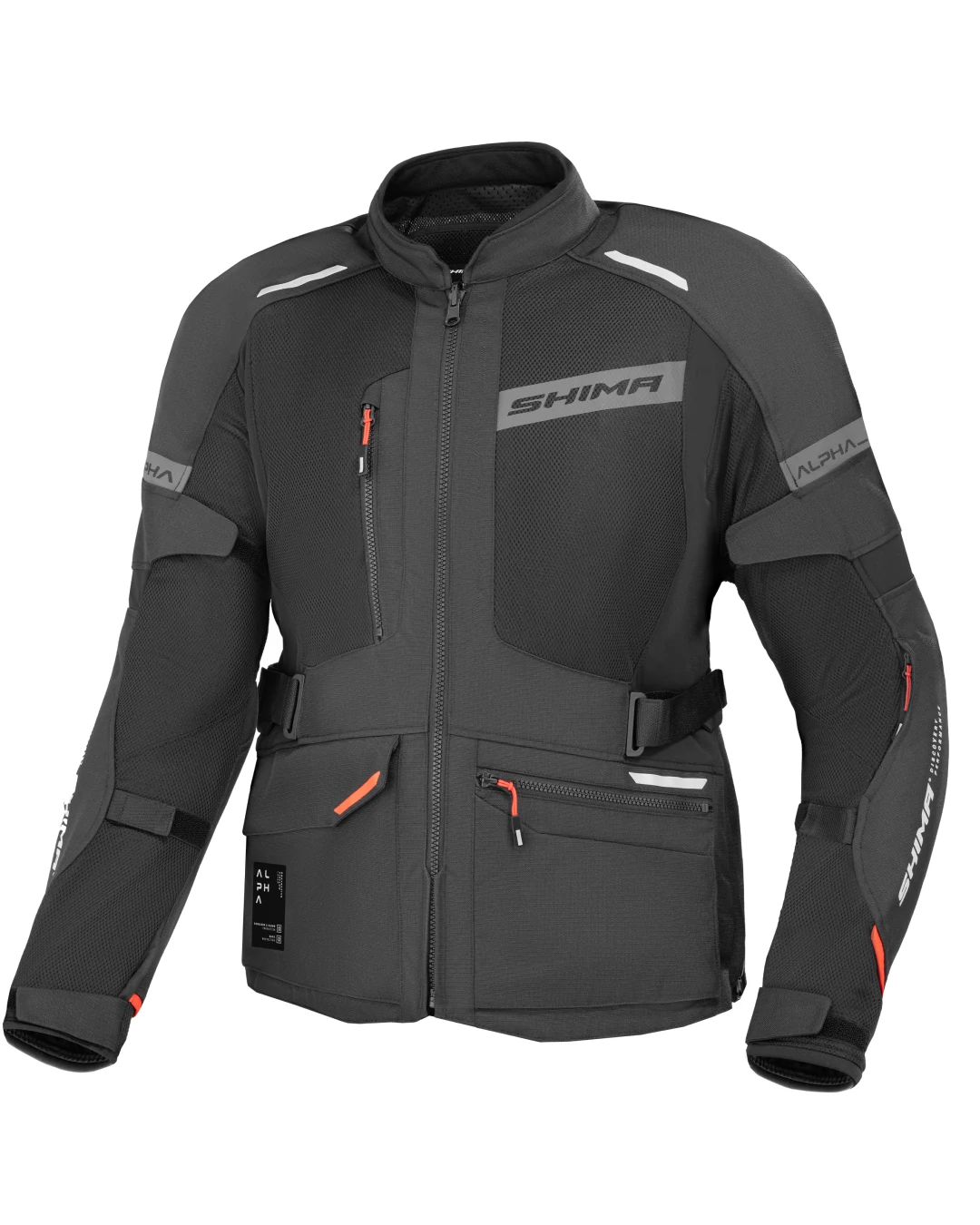 Текстилно мото яке SHIMA ALPHA BLACK
