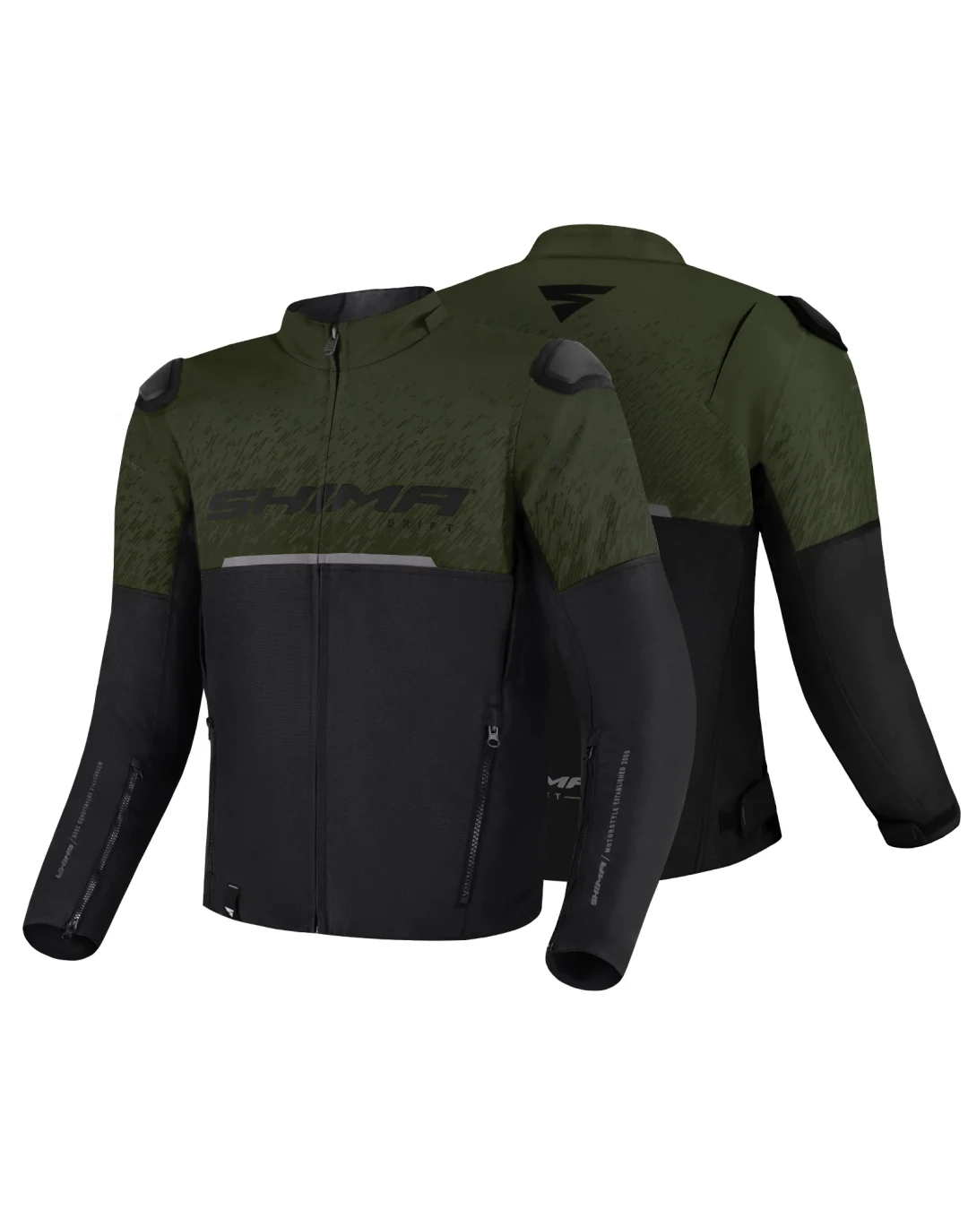 Текстилно мото яке SHIMA DRIFT BLACK/KHAKI
