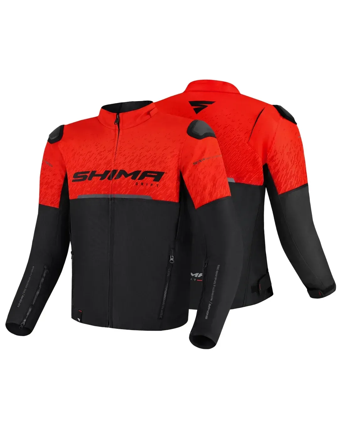 Текстилно мото яке SHIMA DRIFT BLACK/RED