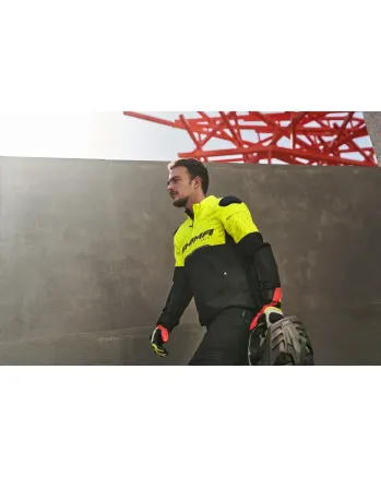 Текстилно  мото  яке SHIMA DRIFT  BLACK/YELLOW FLUO