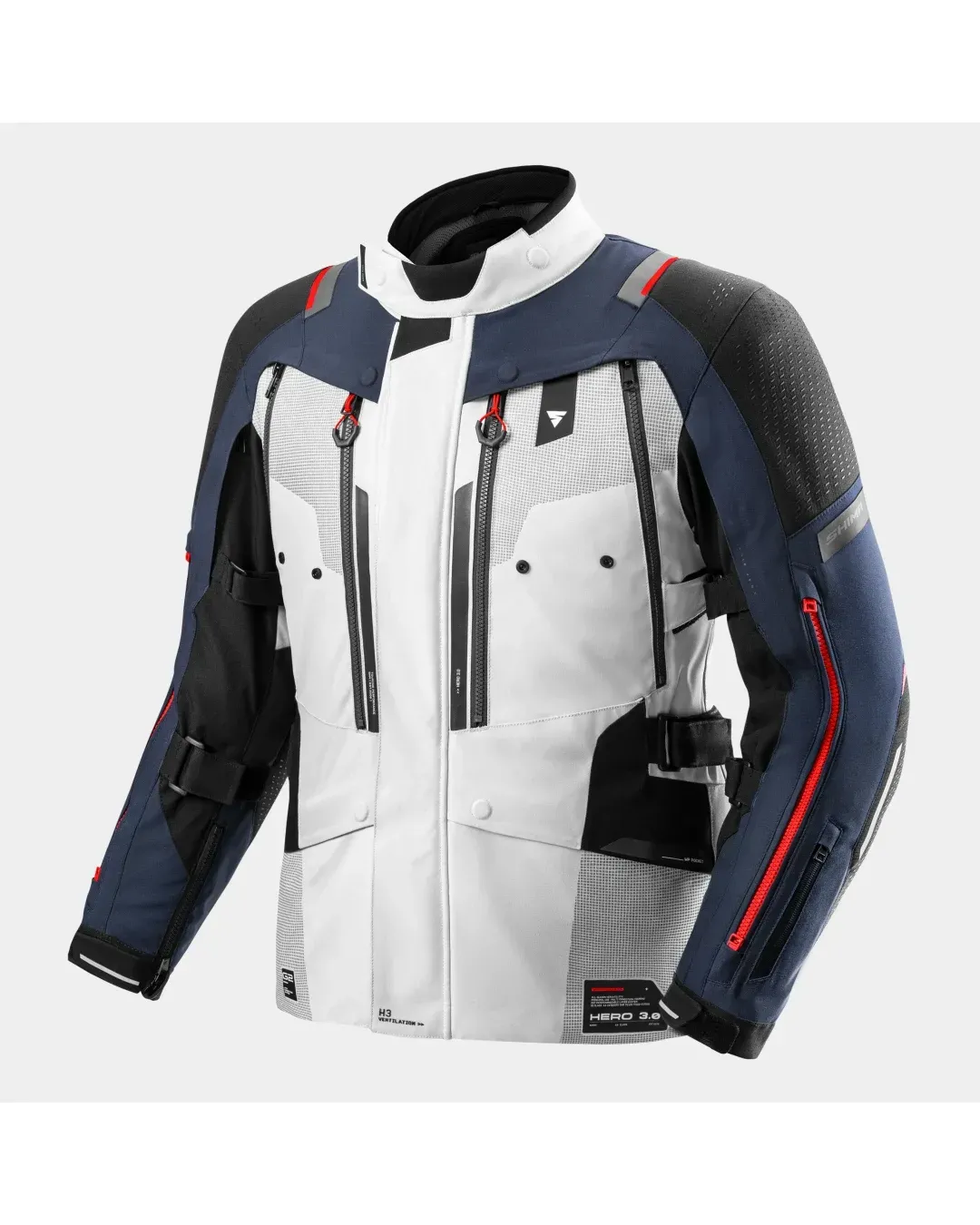 Текстилно мото яке SHIMA HERO 3.0 GREY/BLUE