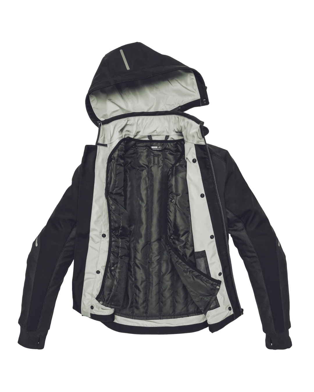 Текстилно мото яке SPIDI Hoodie Armor H2Out Black