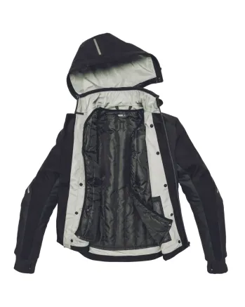 Текстилно мото яке SPIDI Hoodie Armor H2Out Black