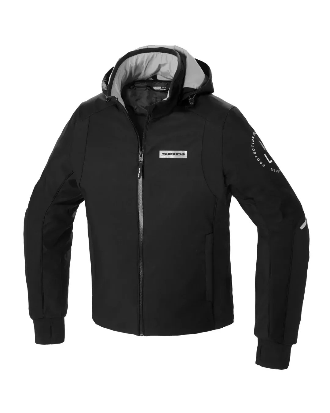 Текстилно мото яке SPIDI Hoodie Armor H2Out Black/White