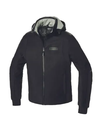 Текстилно мото яке SPIDI Hoodie Armor H2Out Black
