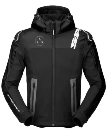 Текстилно мото яке SPIDI HOODIE WARRIOR BLACK/WHITE