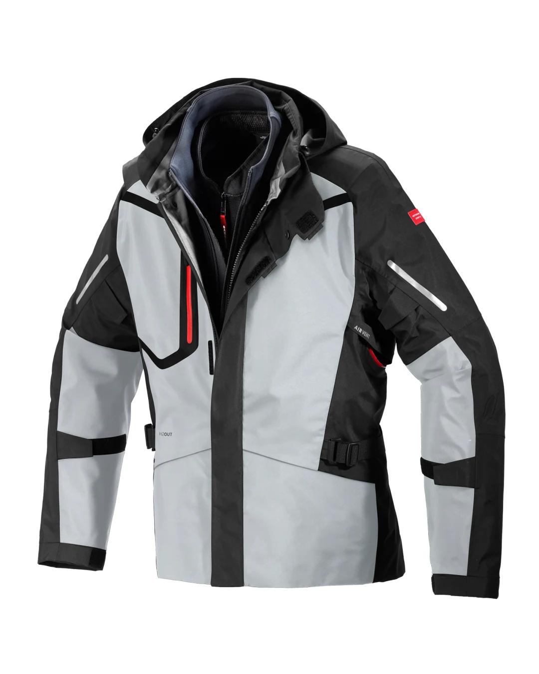 Текстилно мото яке SPIDI Mission-T H2Out Black/Ice