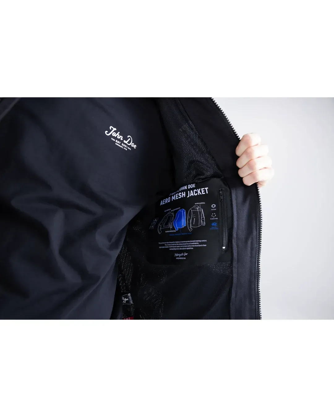 Текстилно яке JOHN DOE Aero Mesh BLACK