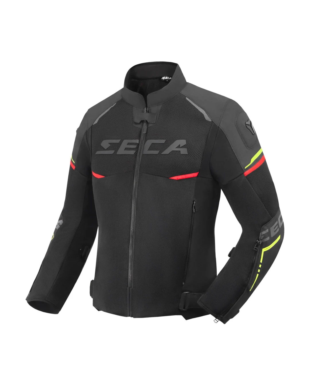 Текстилно яке SECA AIRFLOW III BLACK/RED/FLUO