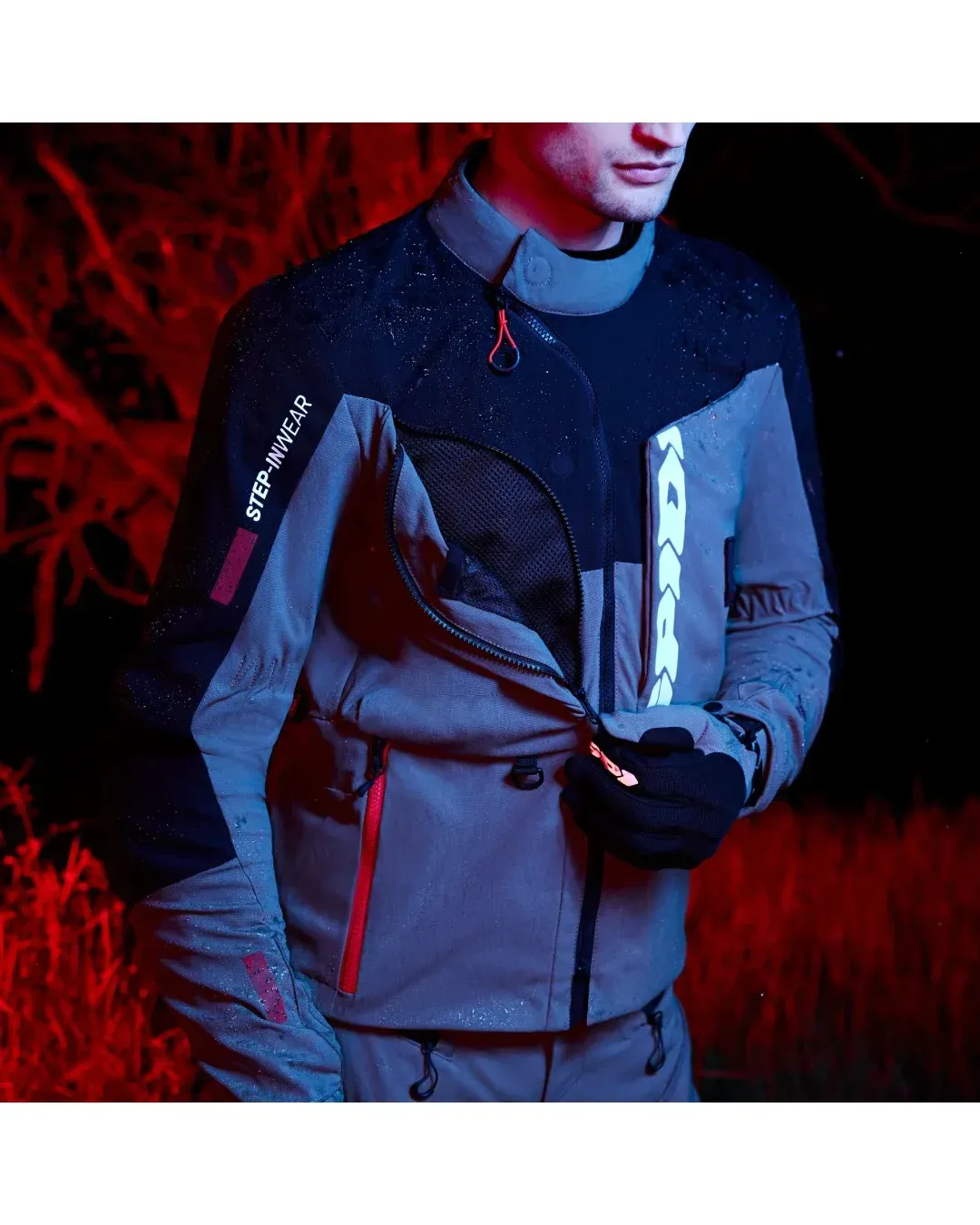 Текстилно яке SPIDI FRONTIER THERMORAIN ICE/BLUE