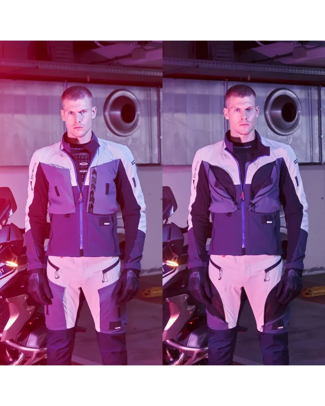 Текстилно яке SPIDI FRONTIER THERMORAIN ICE/BLUE