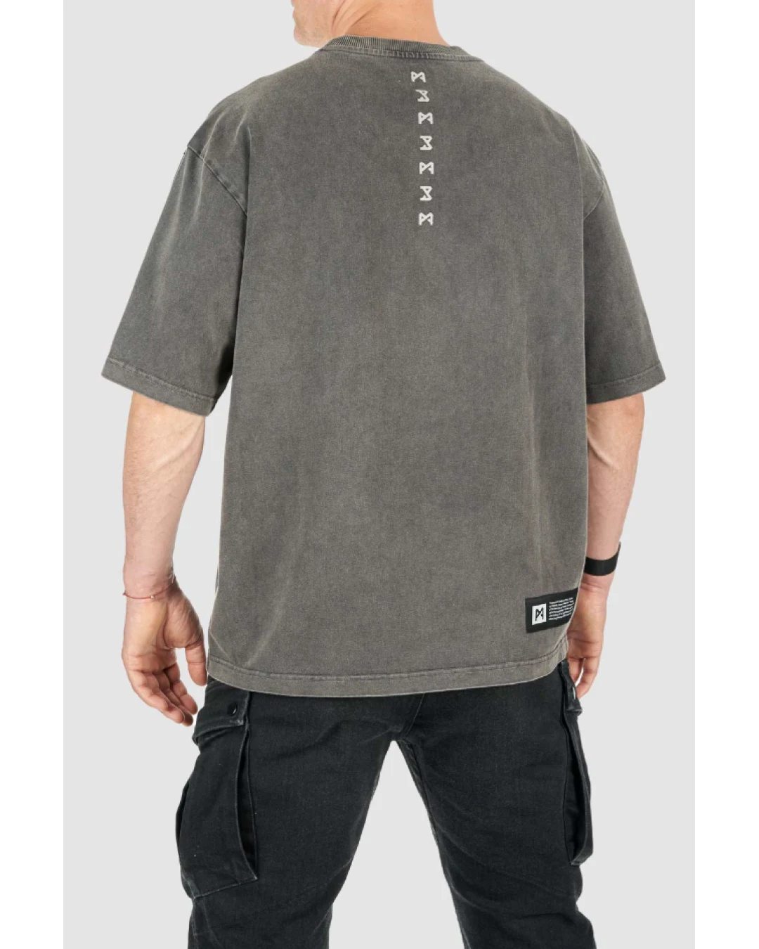 Тениска PANDO MOTO ALEX RUNA – ACID Washed Oversized