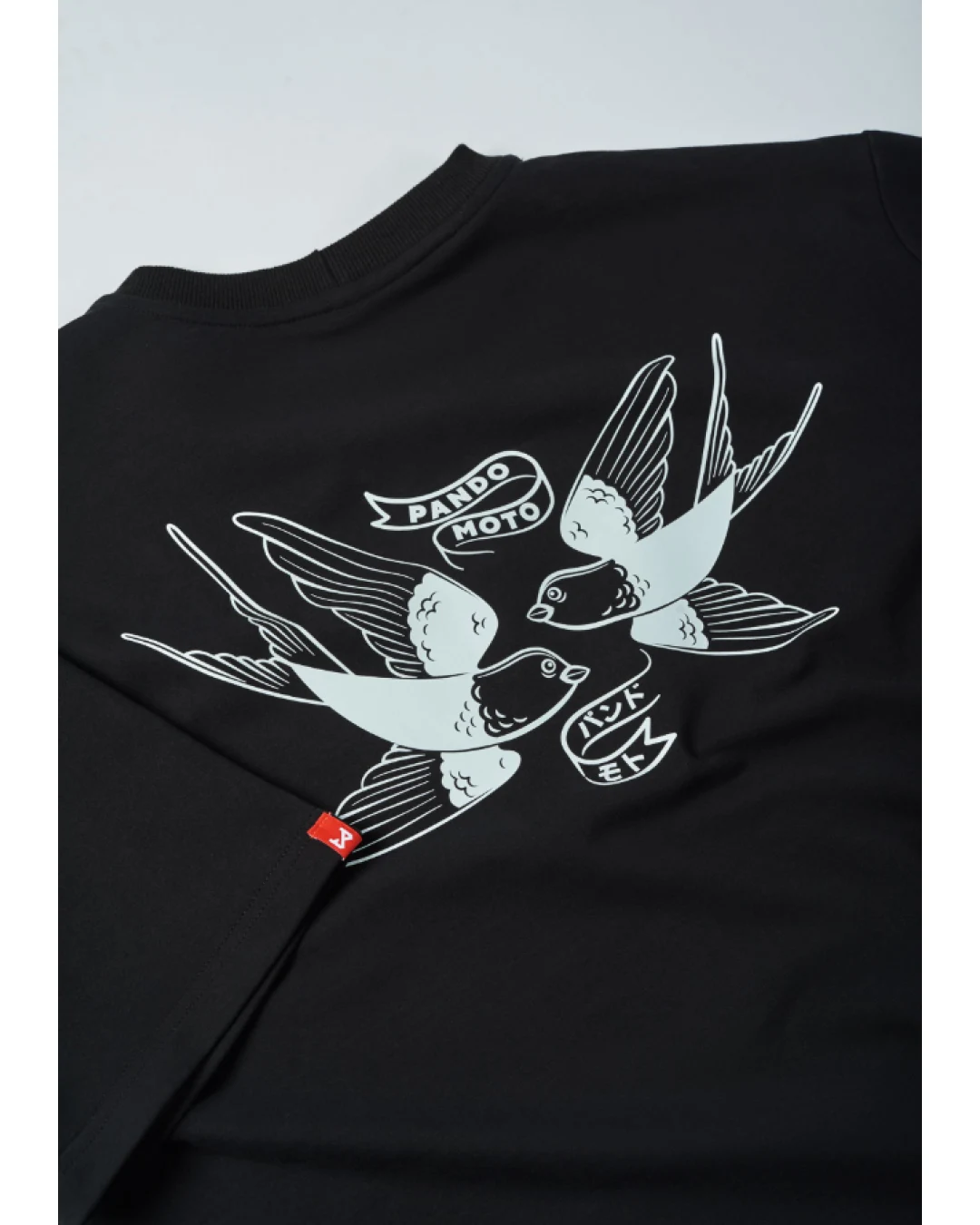 Тениска PANDO MOTO LUKE TOKYO BLACK – Oversized